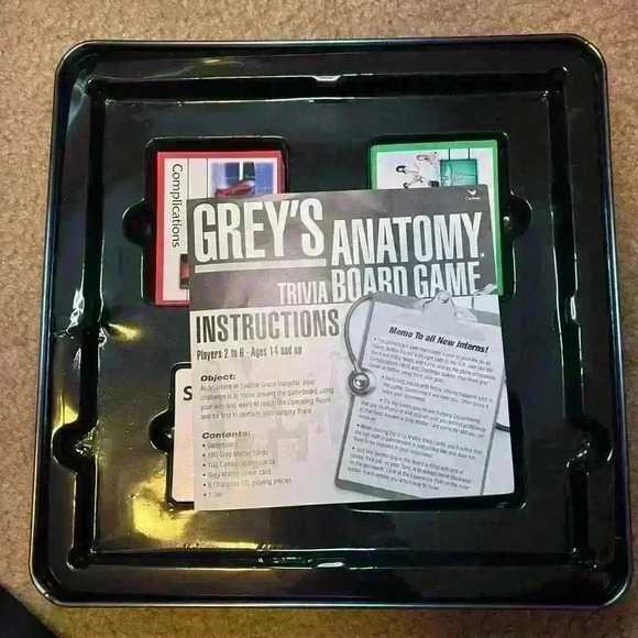 Greys Anatomy Trivia Board Game 2007 (Metal Box) - Picture 3 of 4